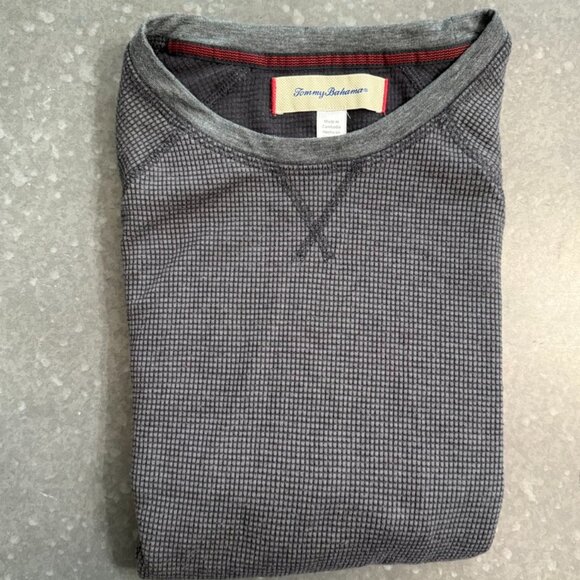 Tommy Bahama Gray Textured Long Sleeve Shirt – Size Medium - Picture 9 of 9